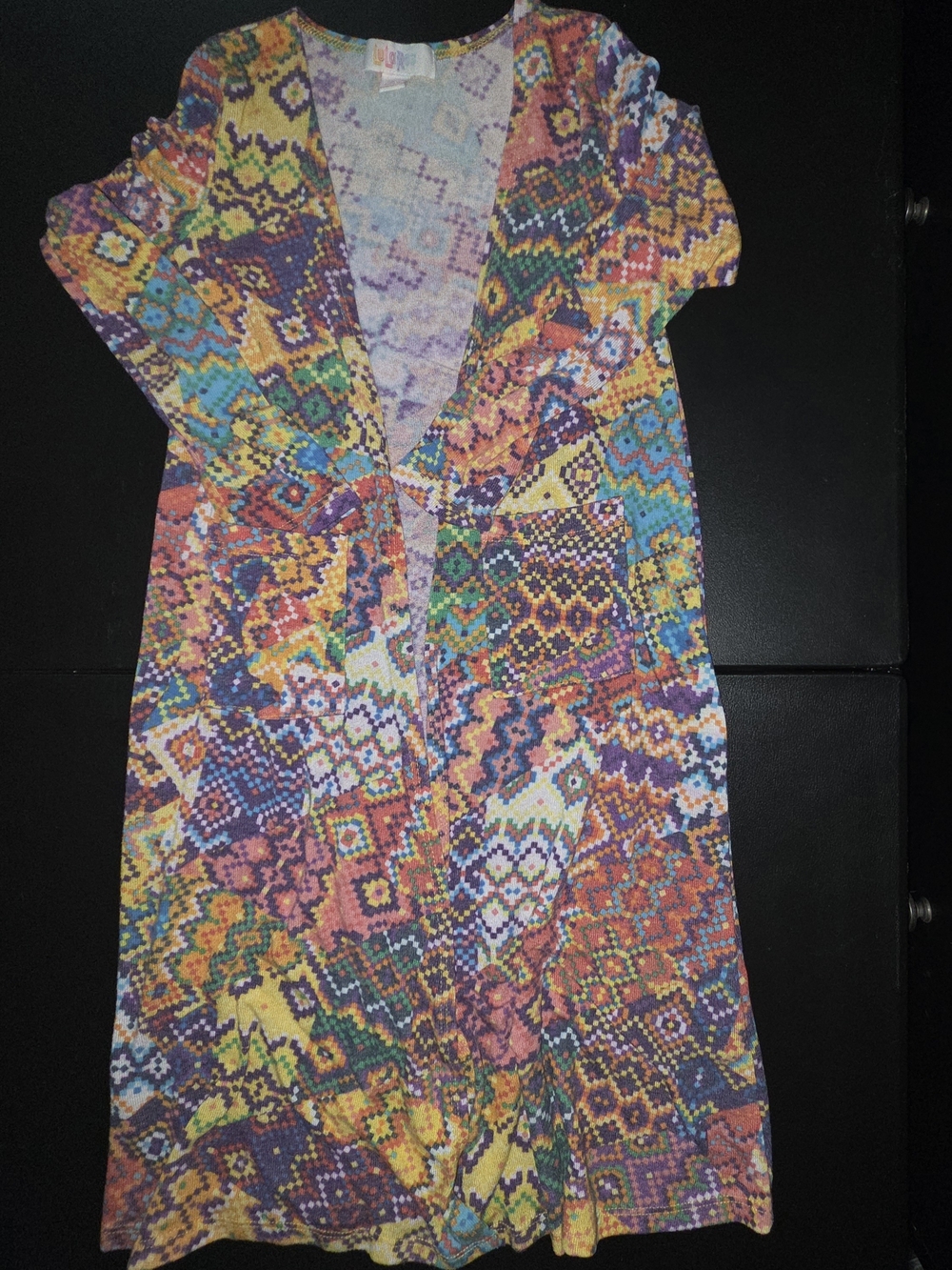 Girl's Lularoe Sariah Print Sweater Size 8